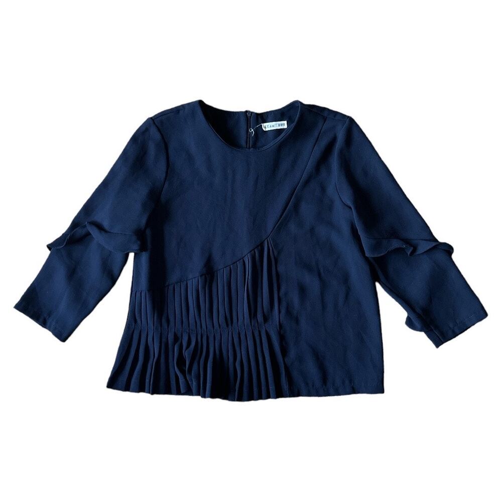KKAM JUUU Navy Blouse Long Sleeve, M